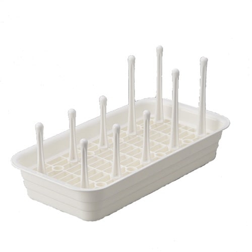 水切りカゴ ボトルスタンド付き コンパクト