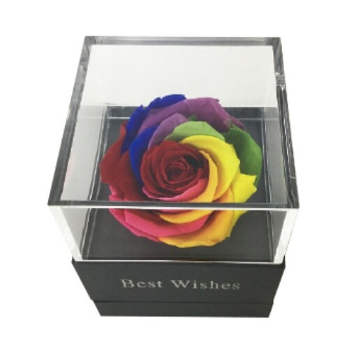 オブジェ レインボーボックス プリザーブドフラワー