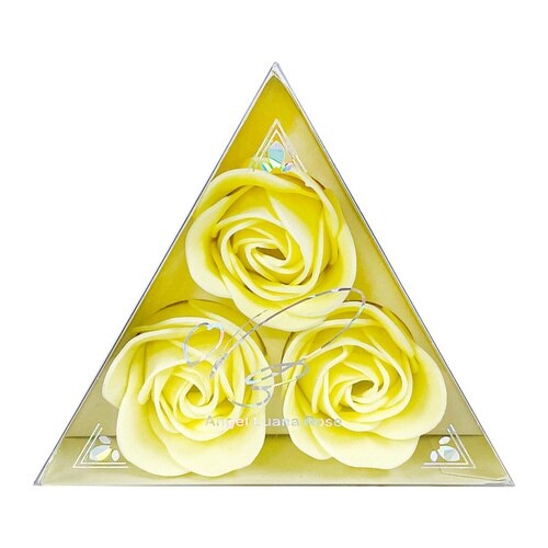 石鹸 トライアングルローズ ペールイエロー