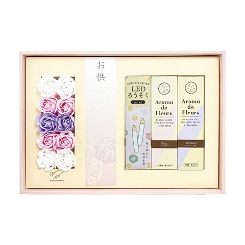 LEDローソク 線香 石鹸 お供え ギフト 5