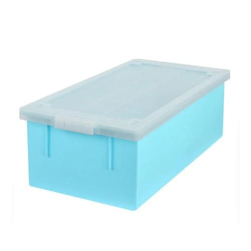 DVD・コミック・ビデオケース バックル式 ブルー