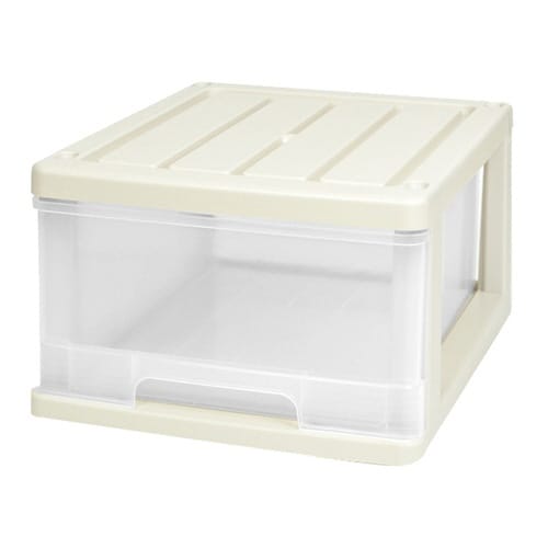 収納ケース 深型 1段 引き出し ベージュ