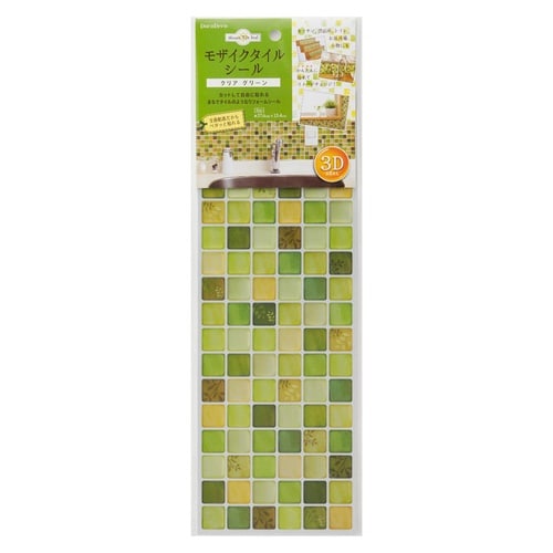モザイクタイルシール クリアグリーン