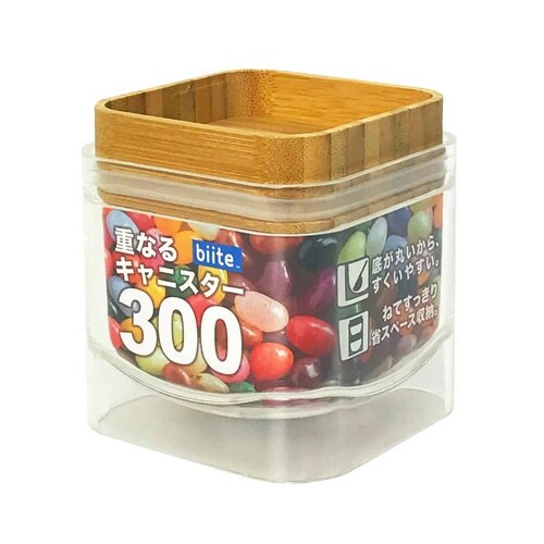 保存容器 300ml 重なるキャニスター バンブー