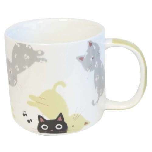 マグカップ 340ml 音たま 磁器 イエロー