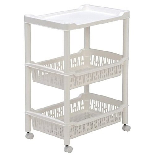 キッチンワゴン ヴィータワイドラック 3段