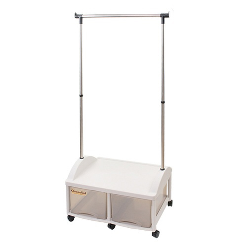 ハンガーラック 引き出し付 ワイド 衣装ケース