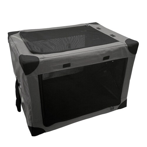 ペットキャリー 折りたたみ 簡単 グレー