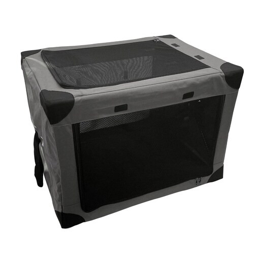 ペットキャリー 折りたたみ 簡単 グレー