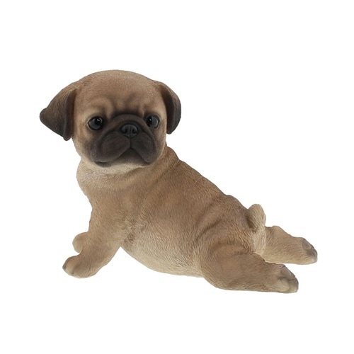 ガーデンオーナメント ストレッチ 犬 パグ