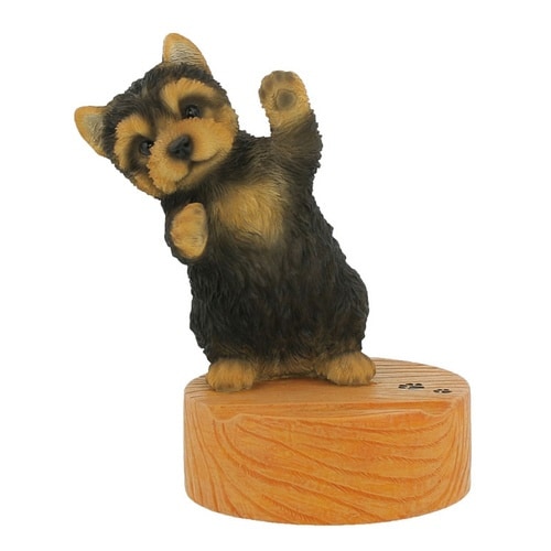 スマホスタンド 犬 オブジェ ヨークシャーテリア