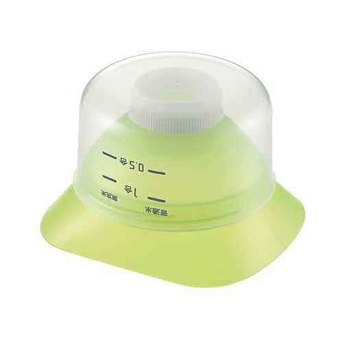 ろうと 米びつろうと 米量り付き グリーン