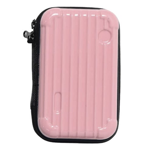 ポーチ ミニ スーツケース型 マルチポーチ ピンク