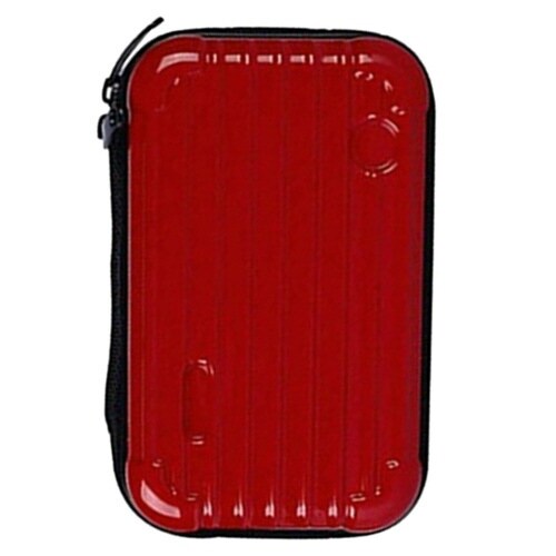 ポーチ ミニ スーツケース型 マルチポーチ レッド