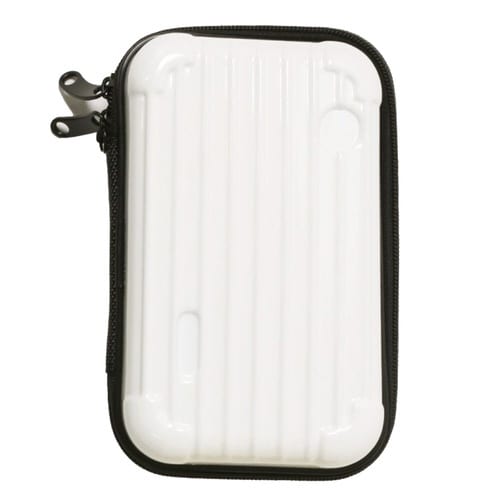 ポーチ ミニ スーツケース型 ホワイト