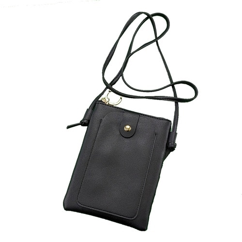 スマホショルダー スマホポシェット ブラック