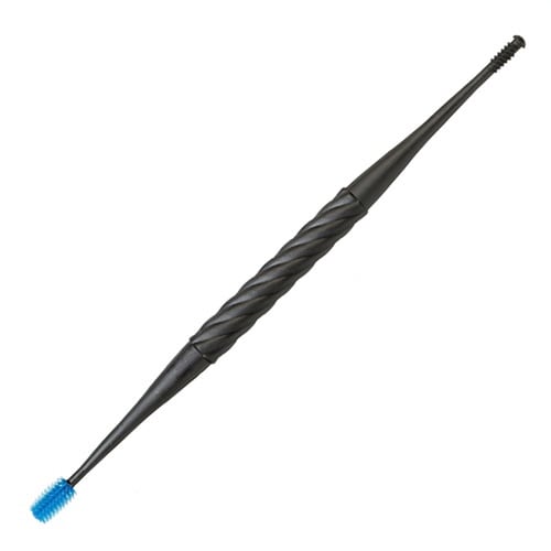 耳かき 螺旋式ゴムの耳かき 大きめブラシ ブルー