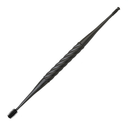 耳かき 螺旋式ゴムの耳かき 大きめブラシ ブラック