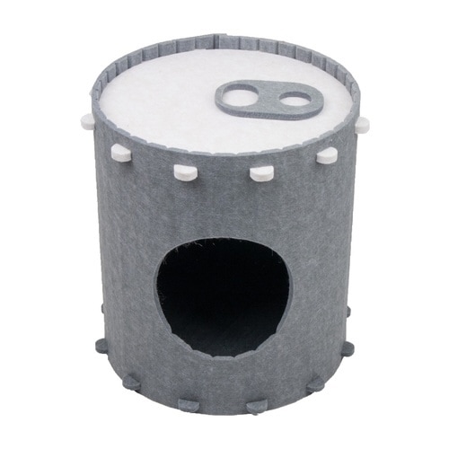 ペットハウス 猫 コカ缶タワー グレー