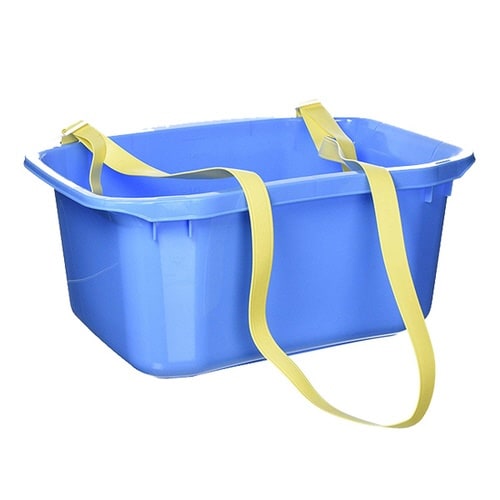 万能散布桶 ベルト付 目盛り付 D型 肥料散布