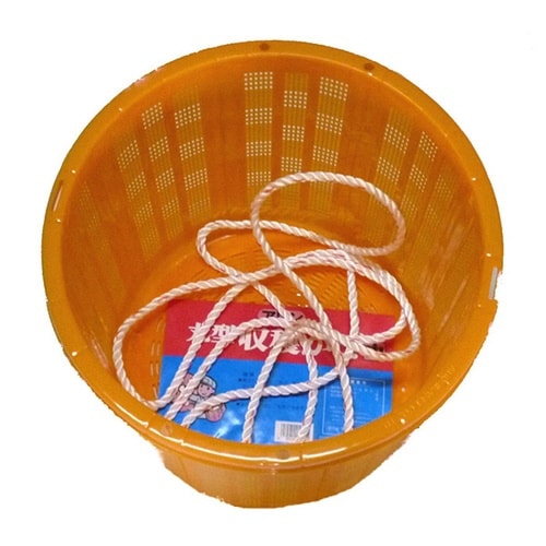 かご 収穫かご 円型 ひも付 17L