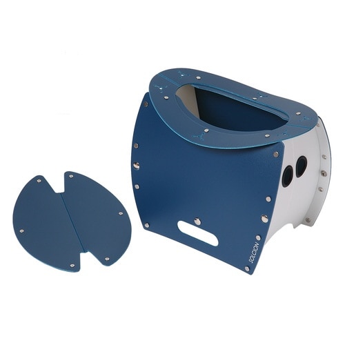 アウトドアチェア 軽量 ネイビー×ホワイト