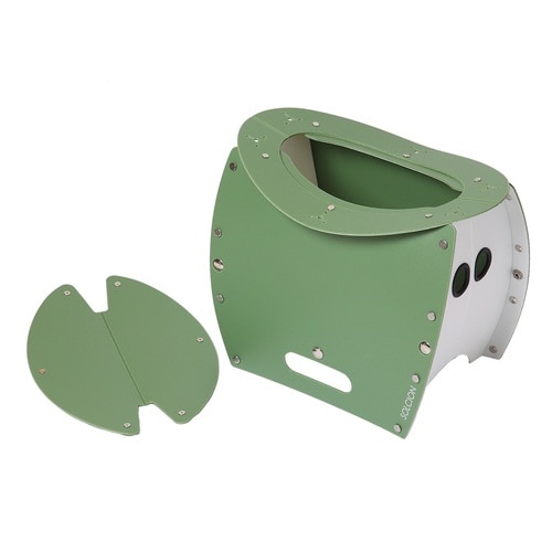 アウトドアチェア 軽量 オリーブ×ホワイト