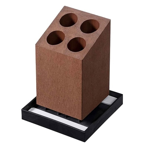 karari 傘立て スリム 珪藻土 ブラウン