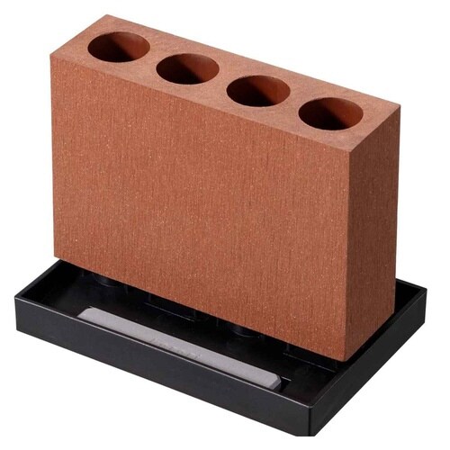 karari 傘立て スリム 珪藻土 ブラウン