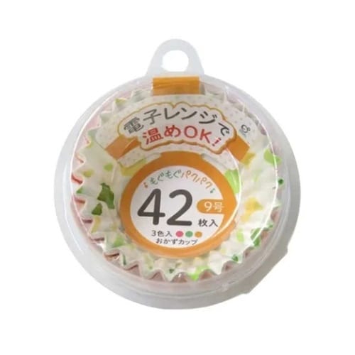 おかずカップ 42枚入 ドット柄 9号