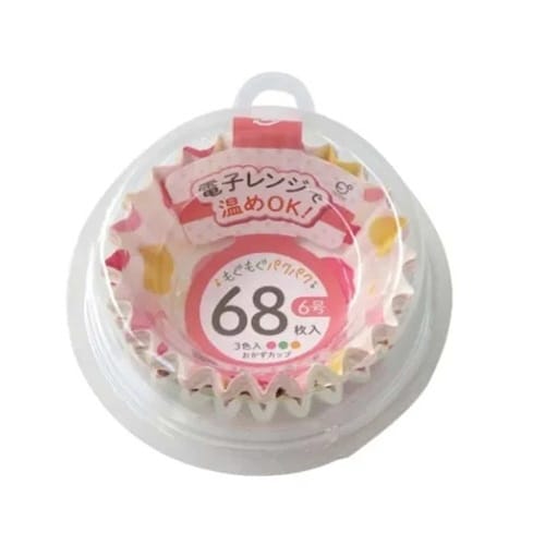 おかずカップ 68枚入 ドット柄 6号