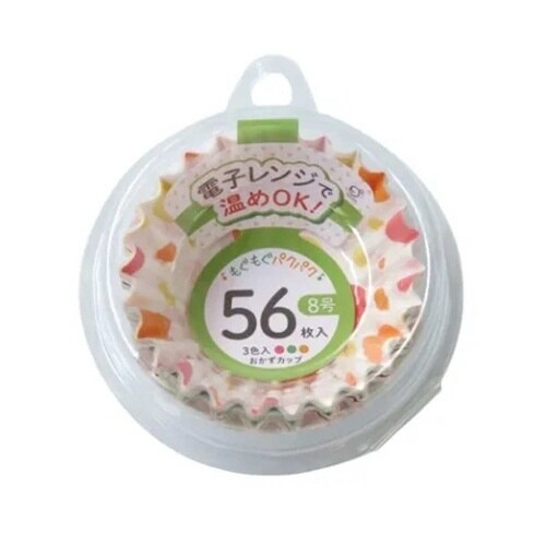 おかずカップ 56枚入 ドット柄 8号