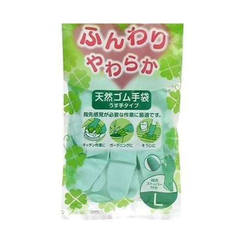 天然ゴム手袋 ふんわりやわらか Lサイズ