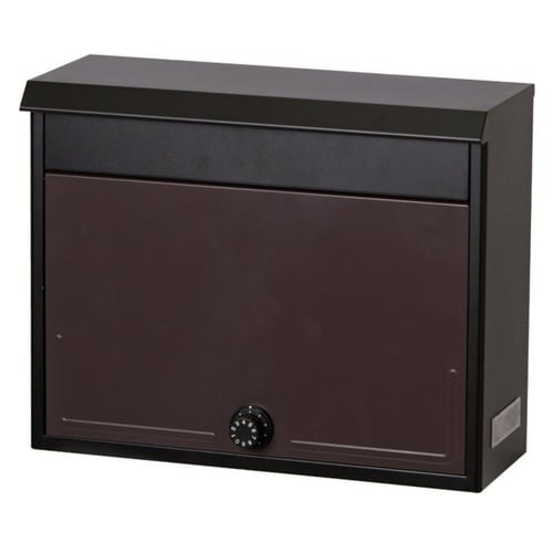 ポスト 郵便ポスト ダイヤル式 ブラウン