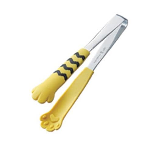 卓上トング きゃっちだにゃん 猫の手 黄しま