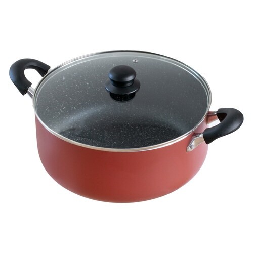 両手鍋 30cm IH対応 マーブル 大きな鍋