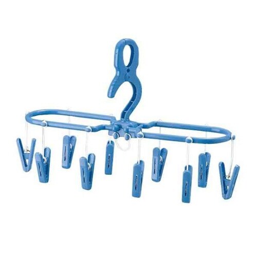 洗濯ハンガー ジーンズ&小物干し スカイブルー