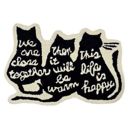 玄関マット コットンガンタフト CATS