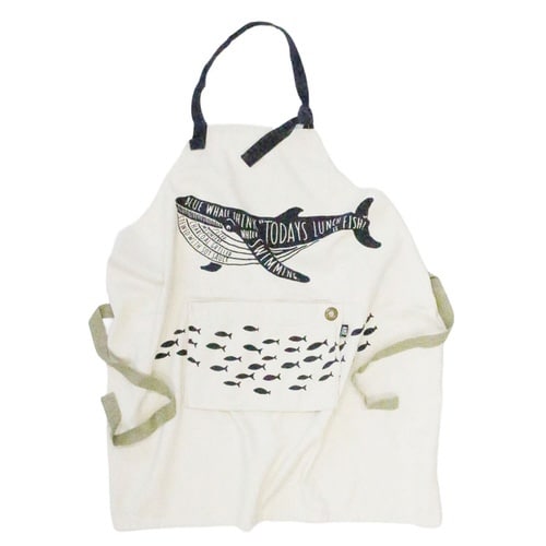 エプロン AND PACKABLE クジラ