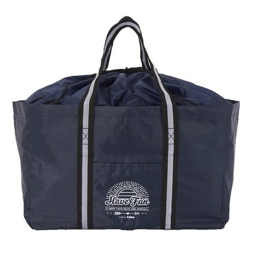 エコバッグ 折り畳み レジカゴ用バッグ ネイビー