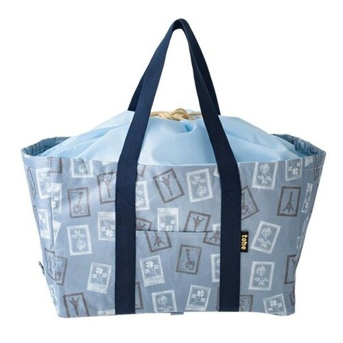 エコバッグ 折り畳み レジカゴ用バッグ ブルー