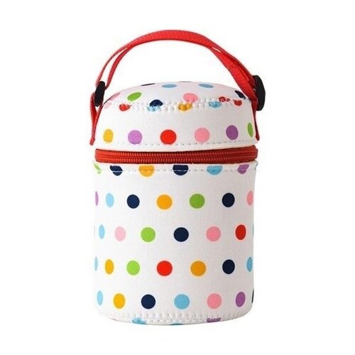 スープジャーケース ジャーカバー ドットホワイト