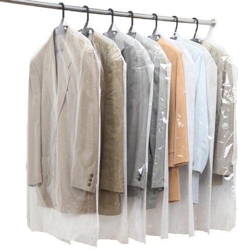 洋服カバー 100枚入 ショート 無地