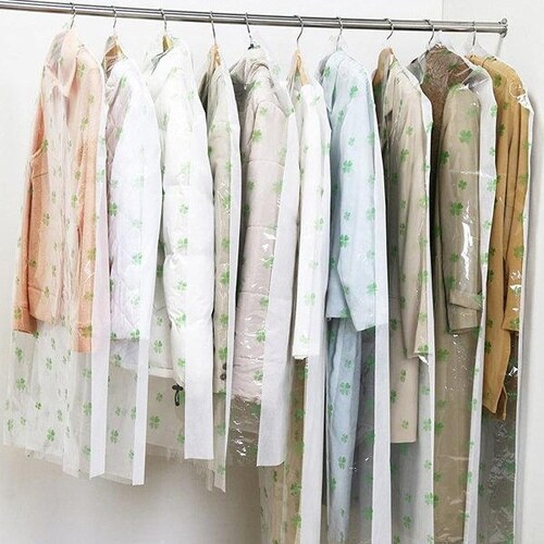 洋服カバー 50枚入 ティッシュ式 クローバー