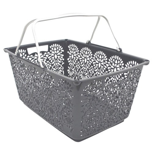 マハロバスケット 買い物かご 収納 クールグレイ