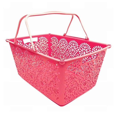 マハロバスケット 買い物かご 収納 ローズシング