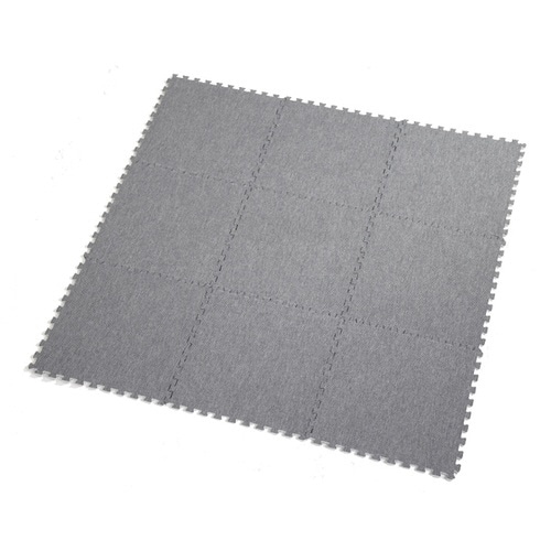 ジョイントマット デニム調 9枚入り グレー