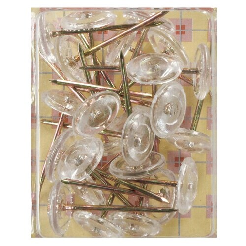 押しピン カーペット鋲 上敷き固定用ピン クリア