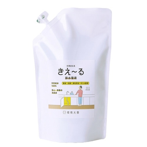 詰替用 消臭剤 きえからる 排水管用 1L