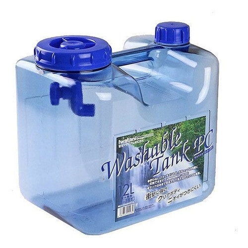 ウォータータンク ポリカ 12L 蛇口付き クリア